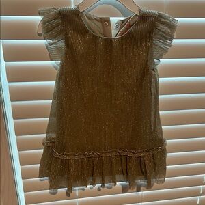 Cat & Jack Metallic Dress with Ruffle Detail